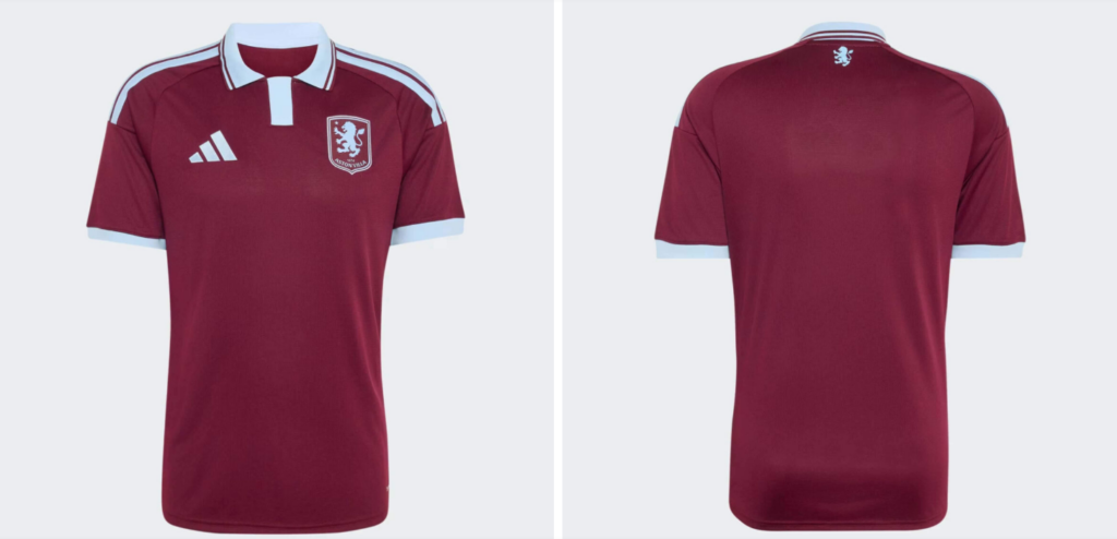 Nova camisa do Aston Villa aposta no clássico para chamar a atenção dos torcedores